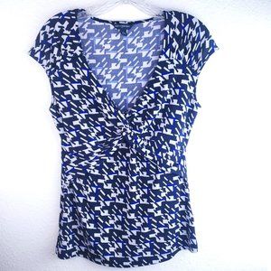 Banana Republic Stretch Cap Sleeve Blouse